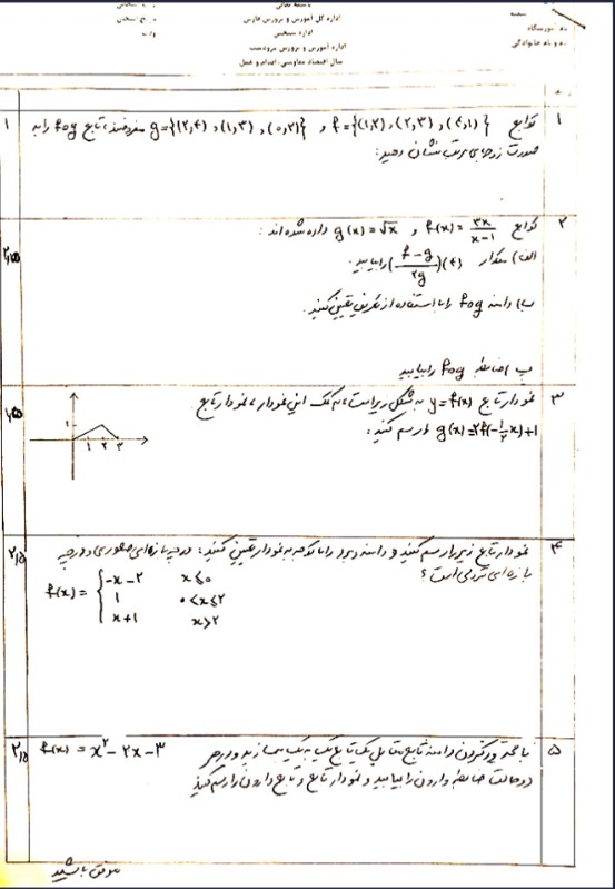 دریافت سوال