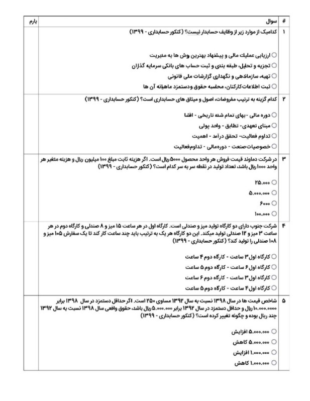 دریافت سوال 1