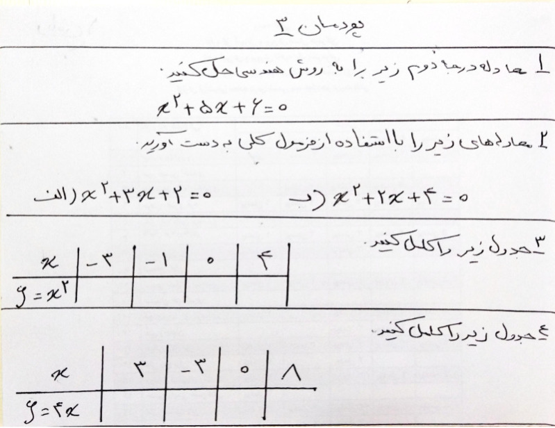 دریافت سوال