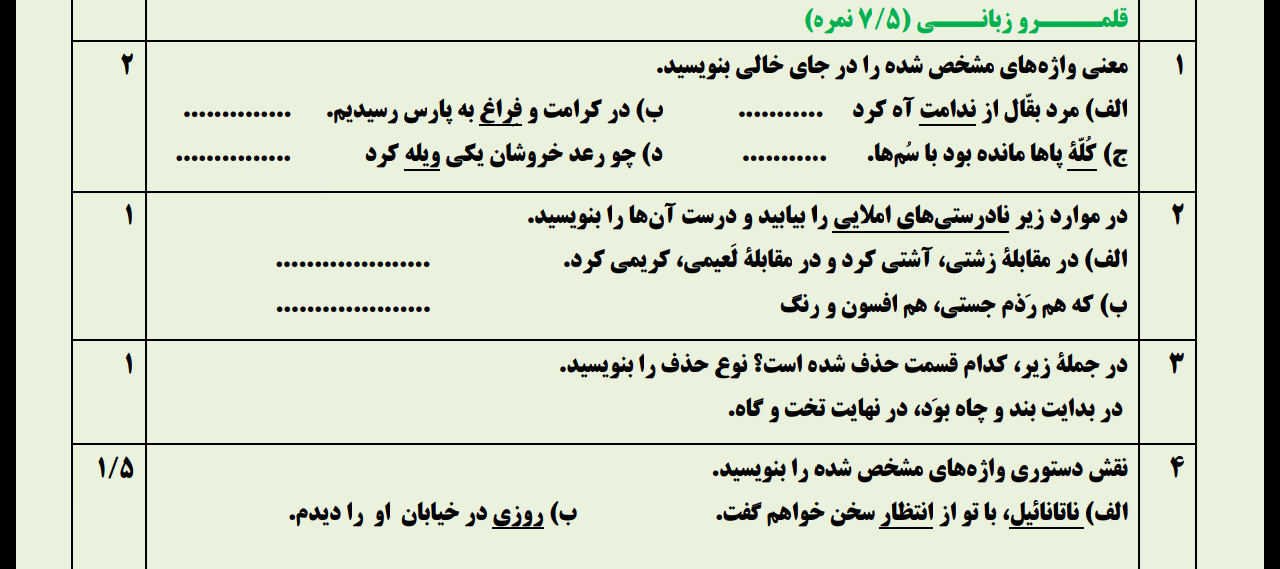 دریافت سوال 1