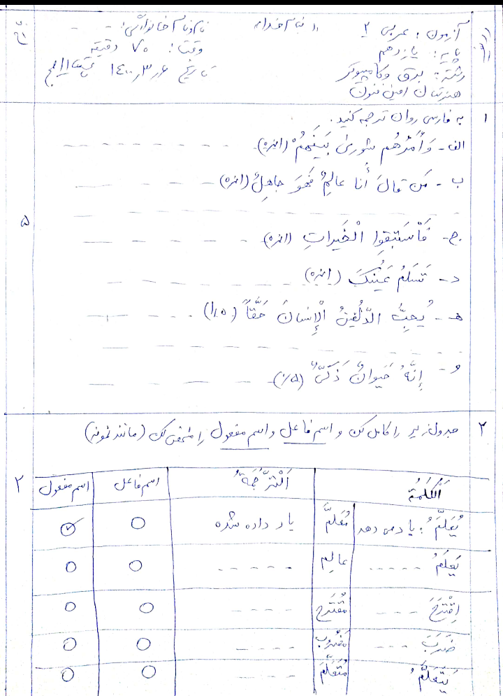 دریافت سوال 1