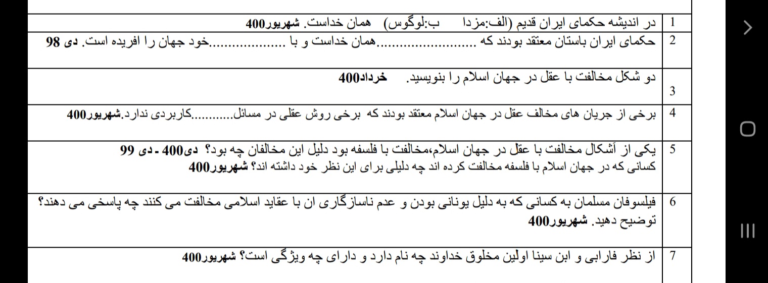 دریافت سوال 1