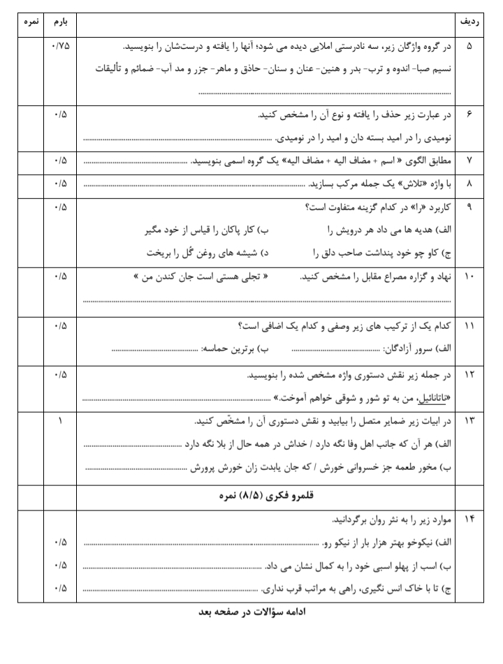 دریافت سوال 2