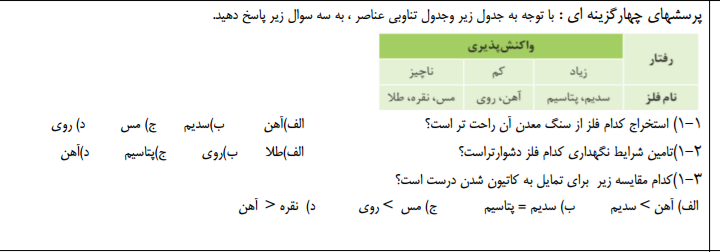 دریافت سوال 1