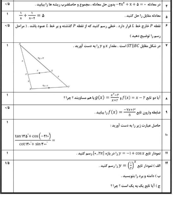 دریافت سوال 2