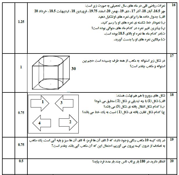 دریافت سوال 6