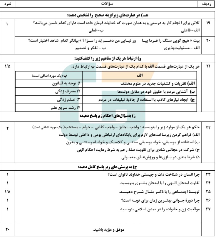 دریافت سوال 2