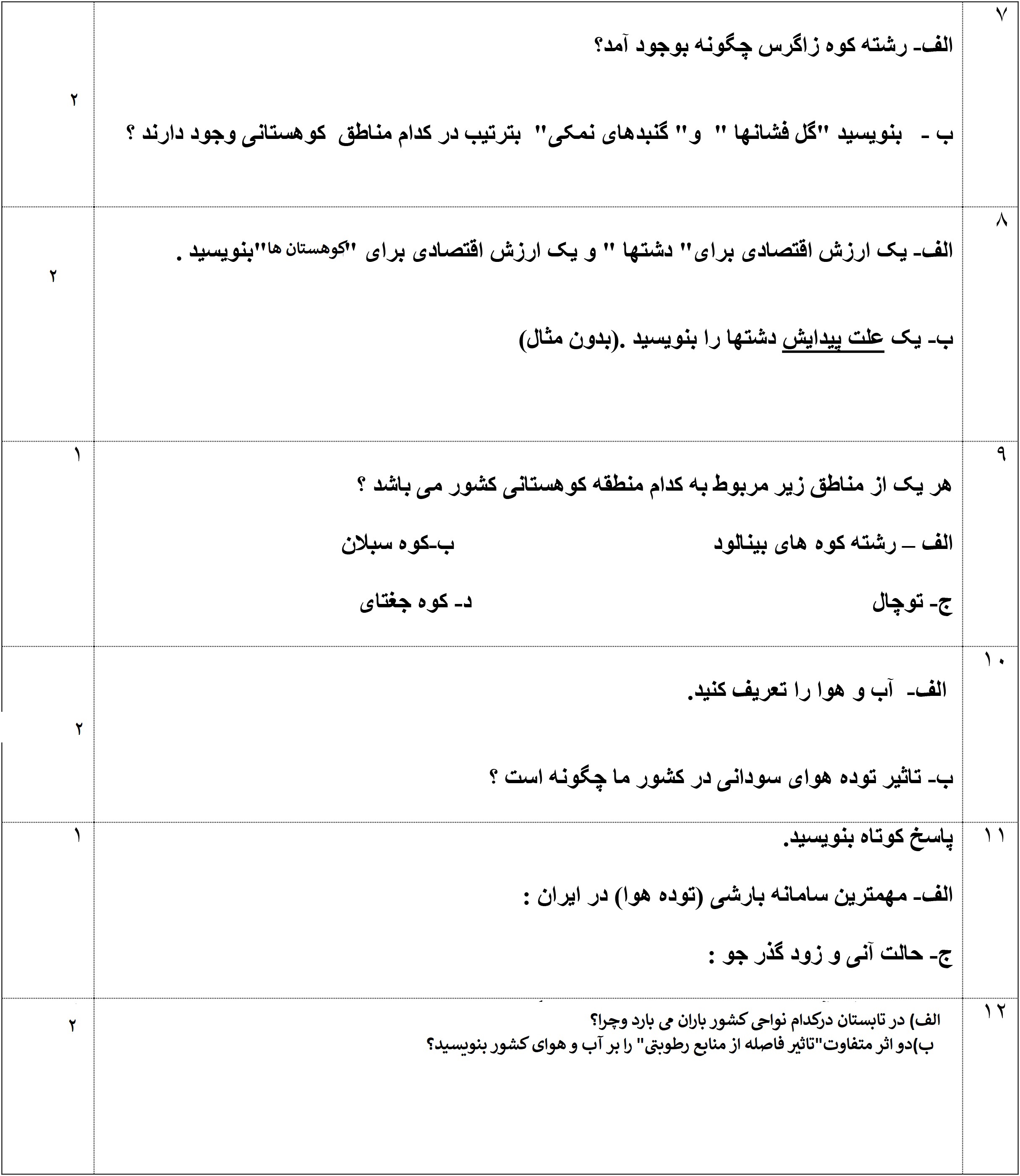 دریافت سوال 2