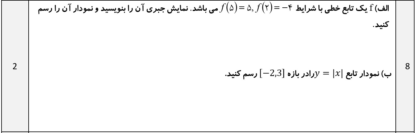 دریافت سوال 8