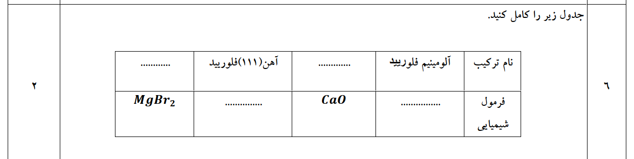 دریافت سوال 6