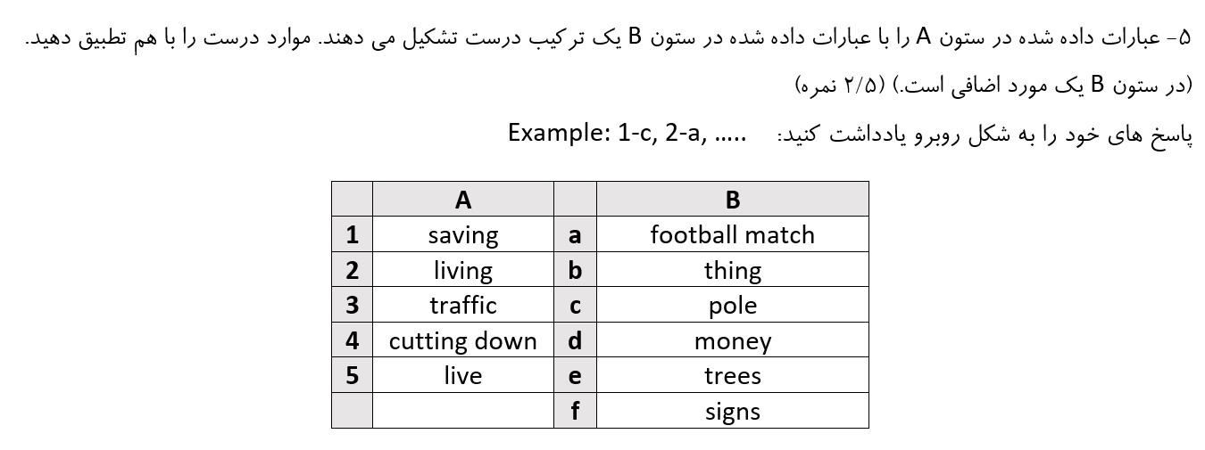 دریافت سوال 5