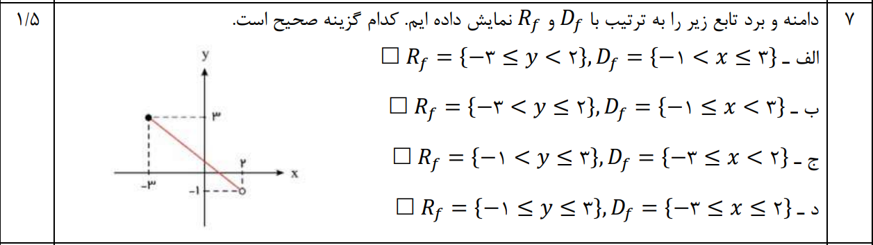 دریافت سوال 7