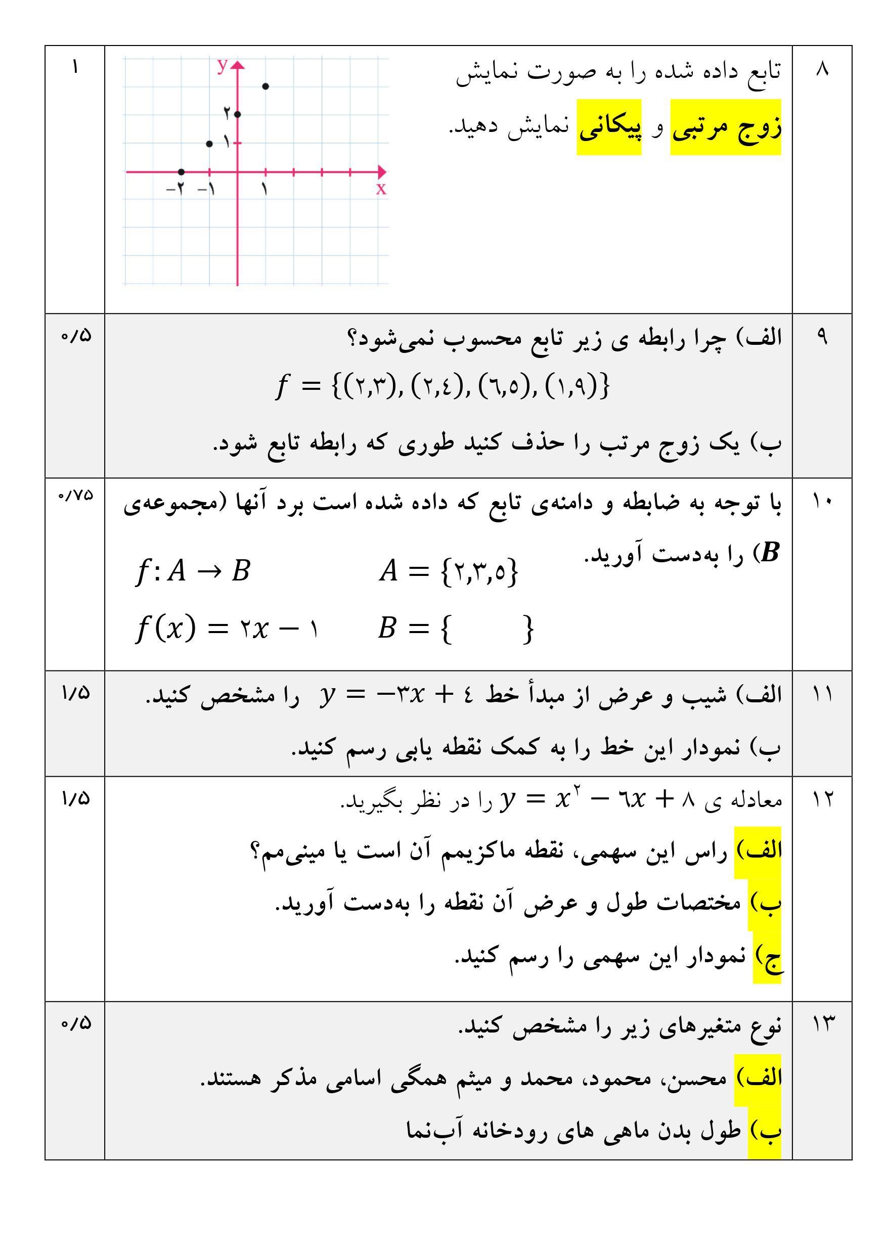 دریافت سوال 3