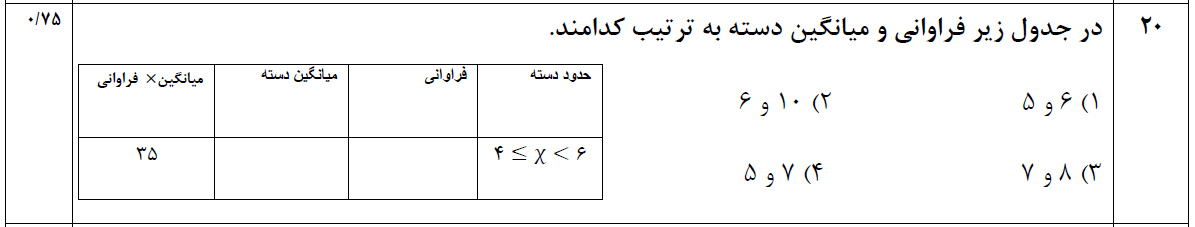 دریافت سوال 20