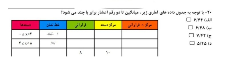 دریافت سوال 7