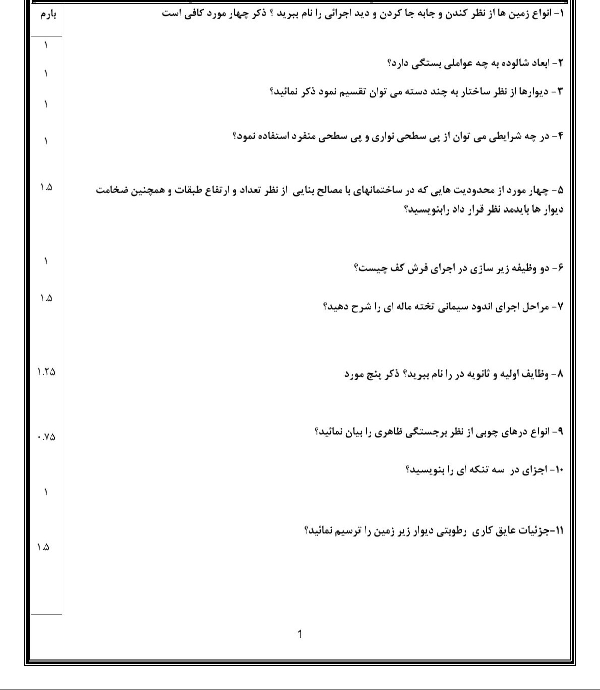 دریافت سوال 1