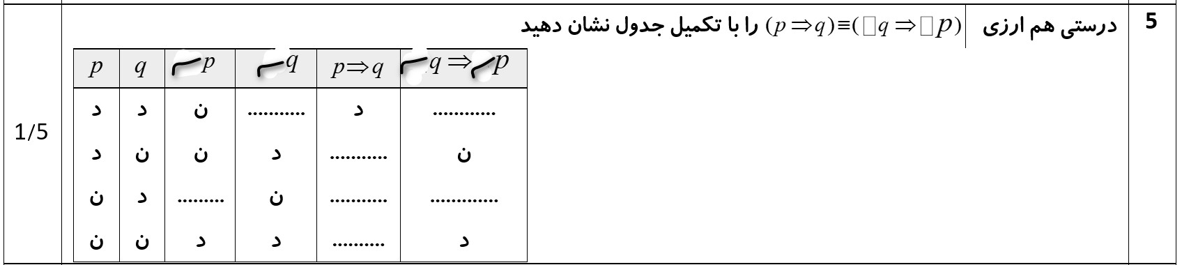 دریافت سوال 5