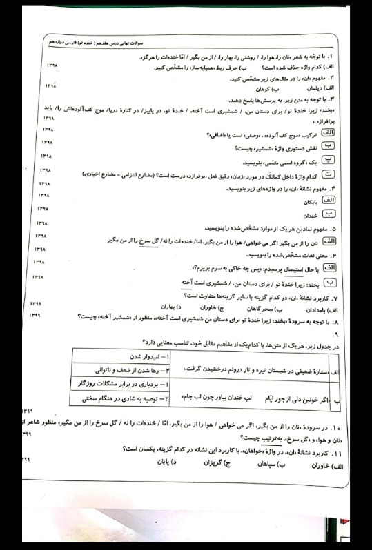 دریافت سوال 1