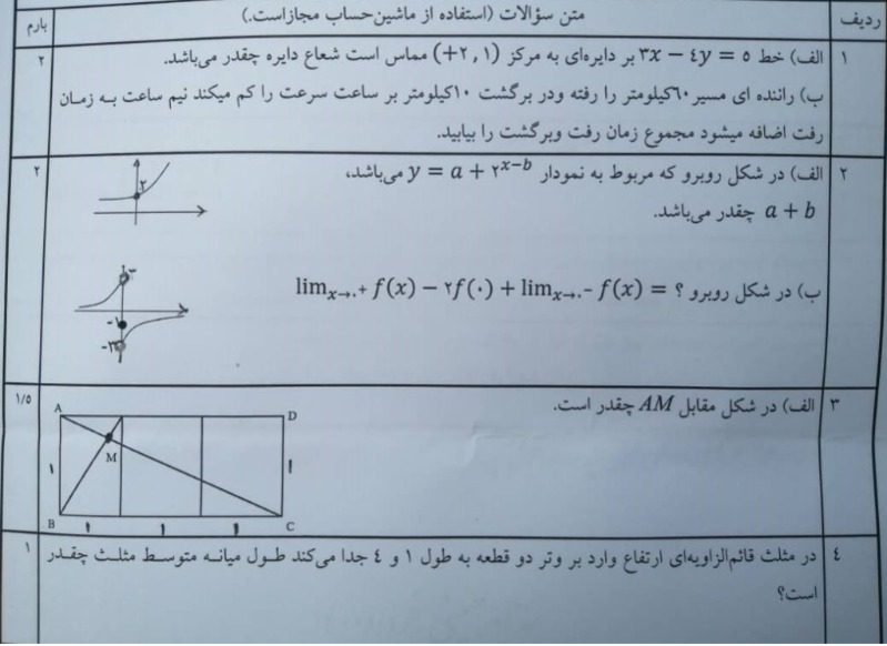 دریافت سوال 1