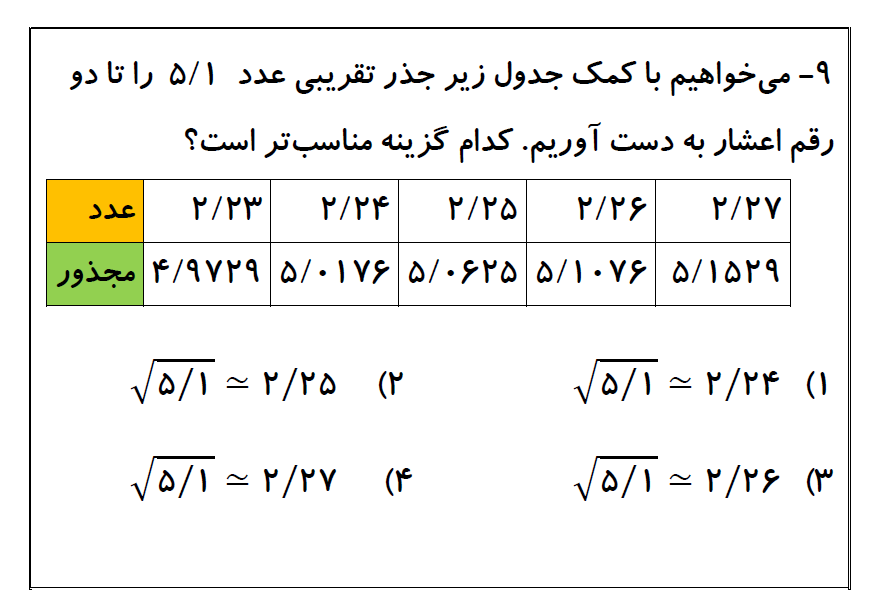 دریافت سوال 9