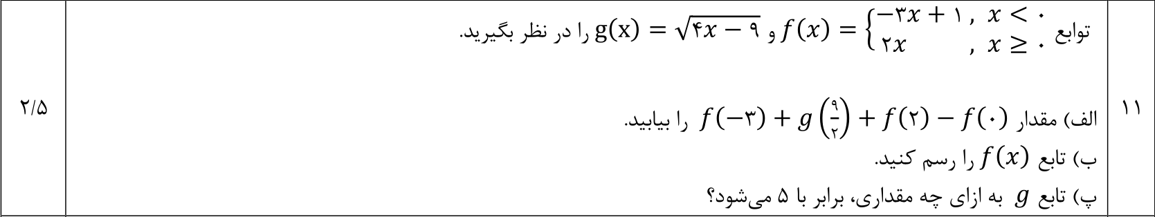 دریافت سوال 11