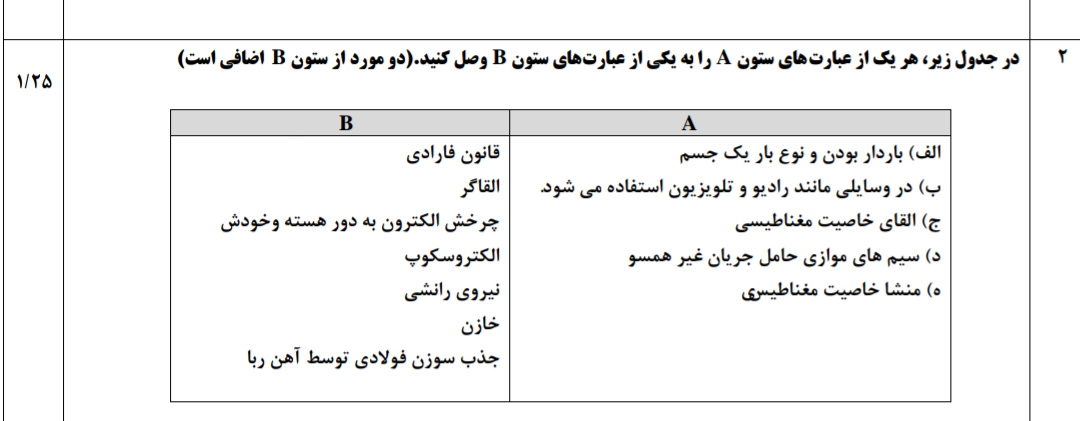 دریافت سوال 1