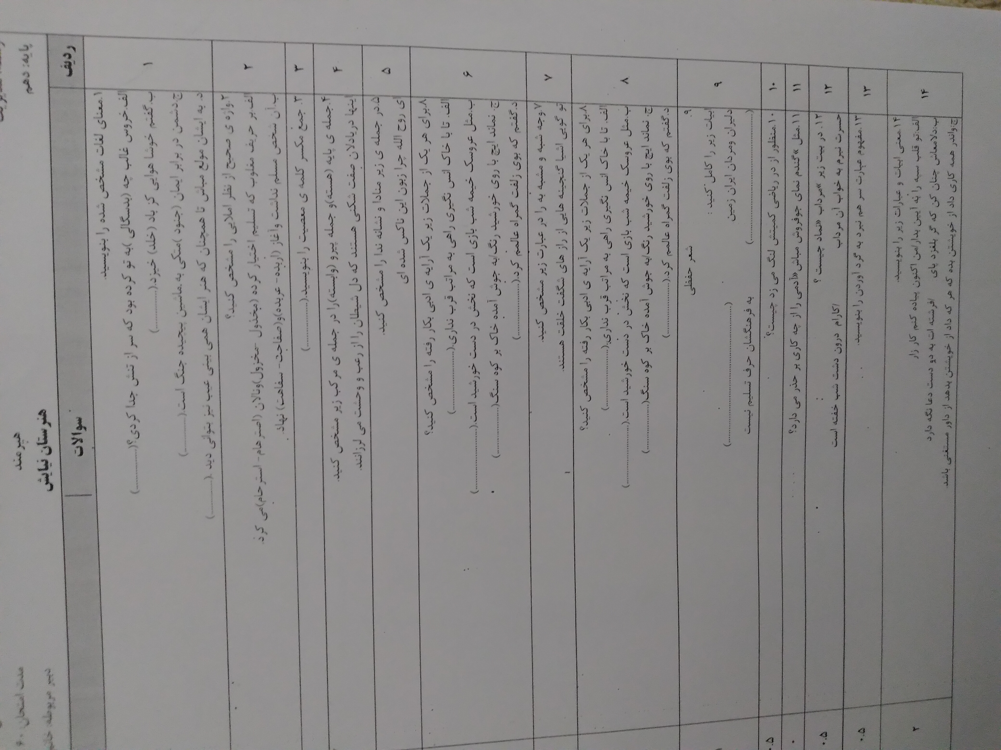 دریافت سوال 1