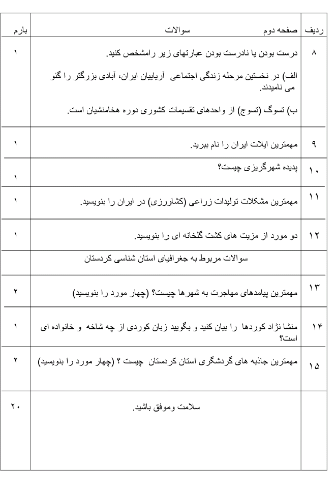 دریافت سوال 2