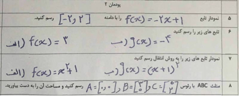 دریافت سوال