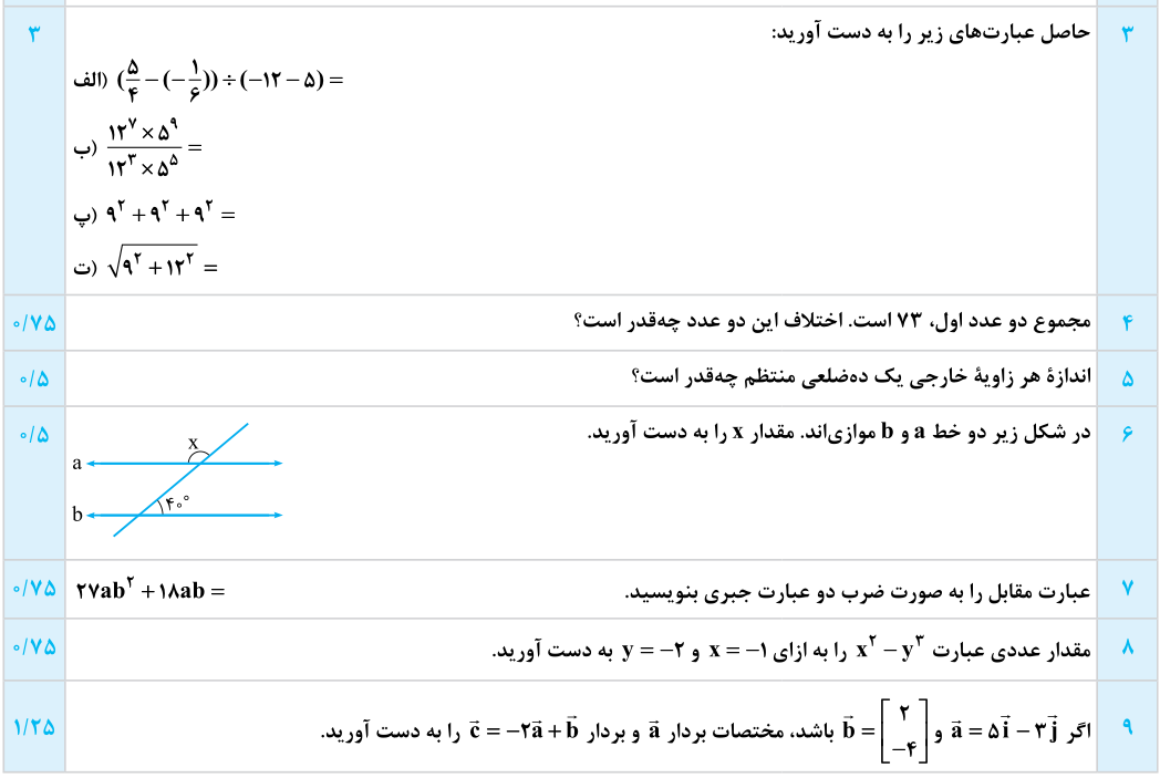 دریافت سوال 2