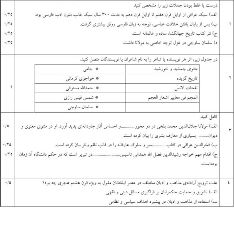 دریافت سوال 1